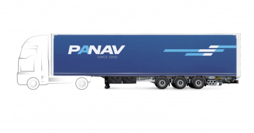 Naczepa burtowa pyłoszczelna